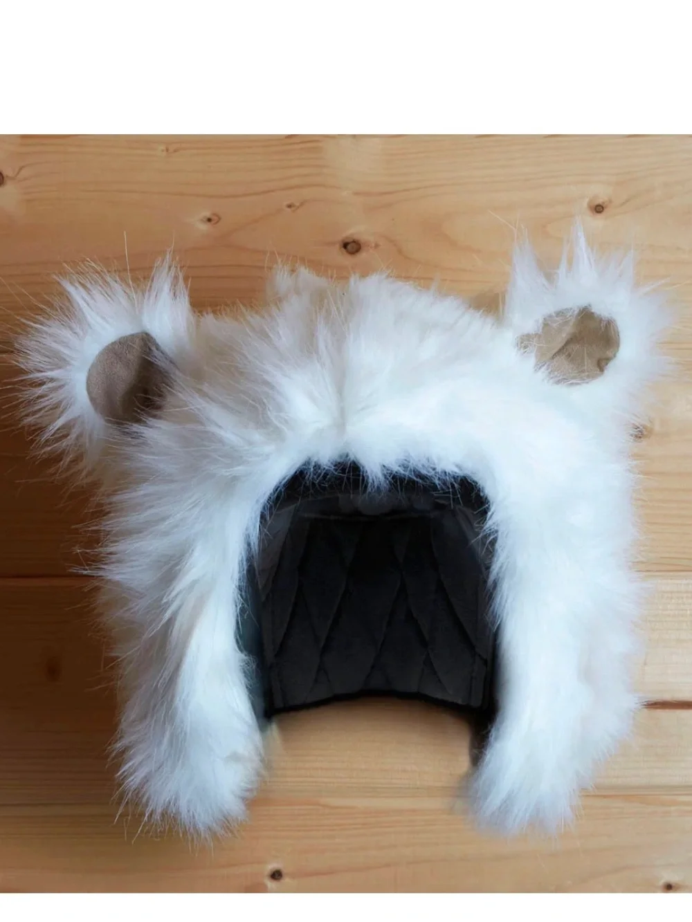 Headztrong Kids Faux Fur Polar Bear Ski Helmet Cover